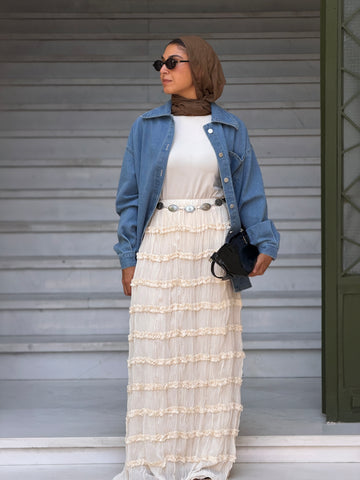 Jeans jacket X Bloom Line  ( full Set )